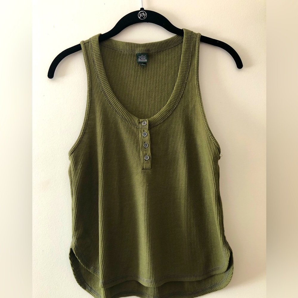 Cute army green tee